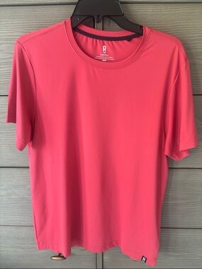 R Essentials Men's Short Sleeve Performance Tee - Coral